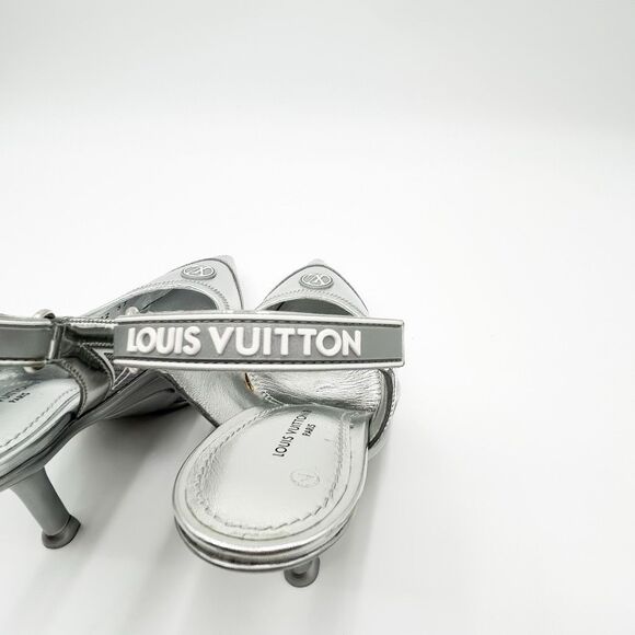 Louis Vuitton LV Monogram Archlight Heels Slingback Pumps EU 37 US 7 - Picture 6 of 16
